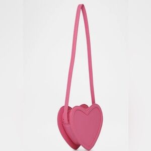Girls’ Molo heart shaped crossbody leather bag